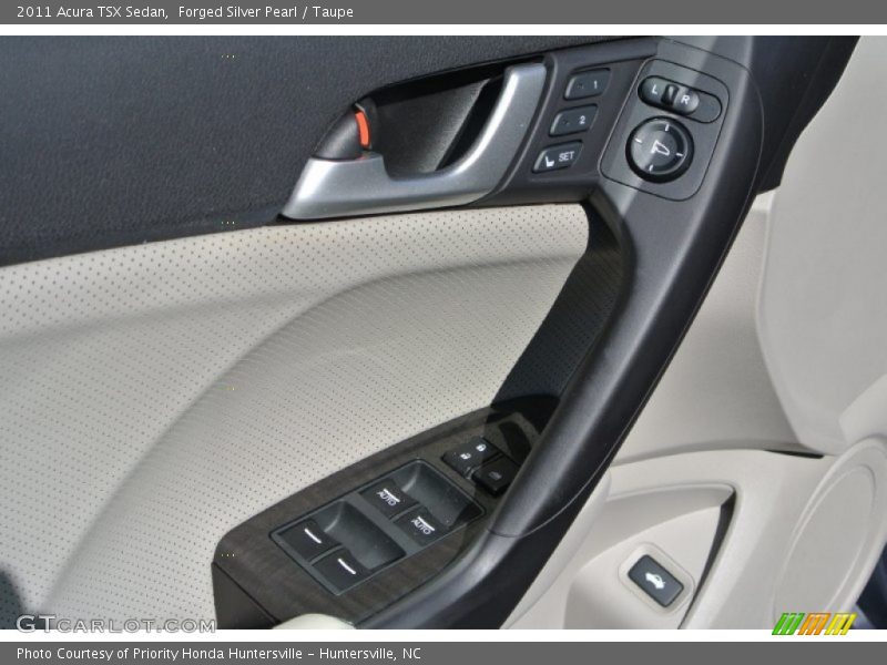 Forged Silver Pearl / Taupe 2011 Acura TSX Sedan