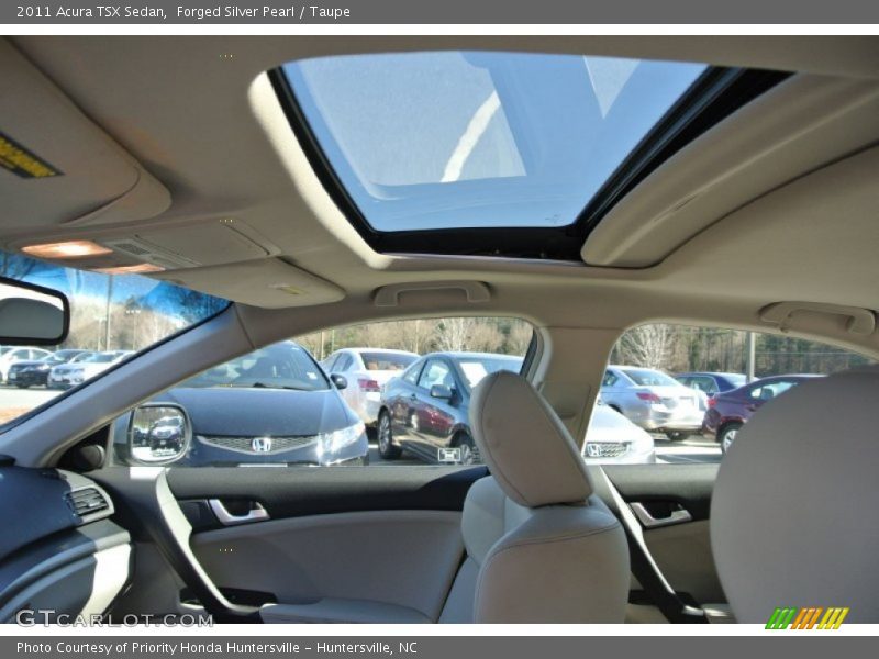 Forged Silver Pearl / Taupe 2011 Acura TSX Sedan