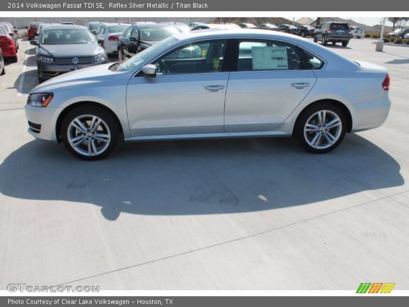 Reflex Silver Metallic / Titan Black 2014 Volkswagen Passat TDI SE