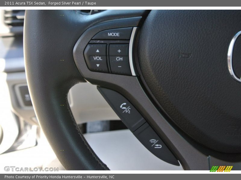Forged Silver Pearl / Taupe 2011 Acura TSX Sedan