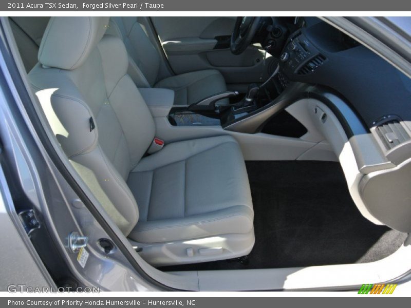 Forged Silver Pearl / Taupe 2011 Acura TSX Sedan