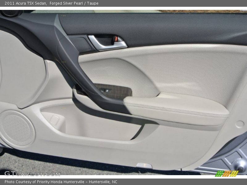 Forged Silver Pearl / Taupe 2011 Acura TSX Sedan