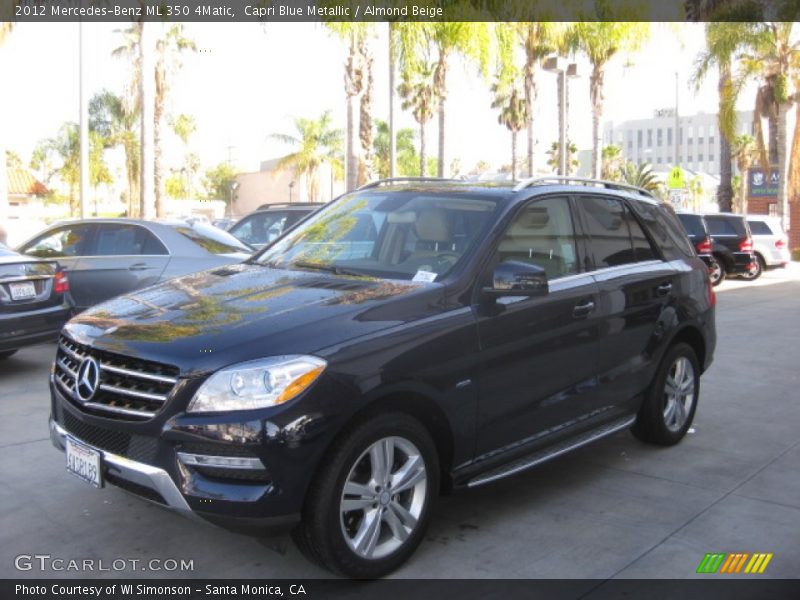 Capri Blue Metallic / Almond Beige 2012 Mercedes-Benz ML 350 4Matic