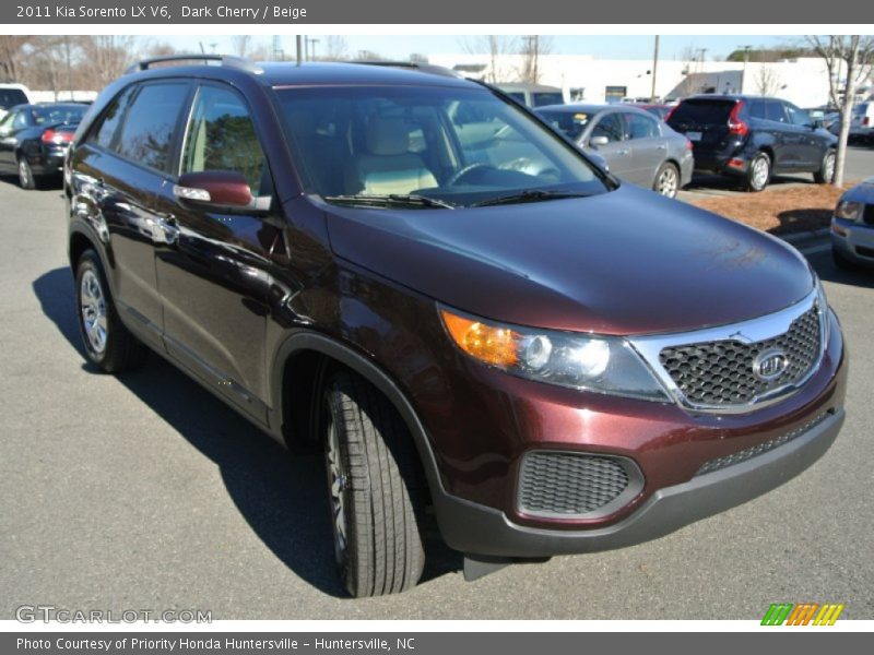 Dark Cherry / Beige 2011 Kia Sorento LX V6