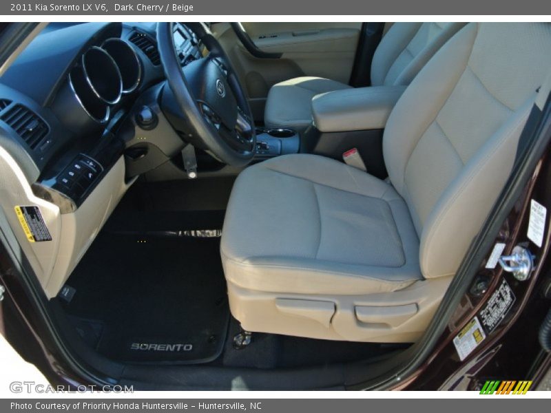 Dark Cherry / Beige 2011 Kia Sorento LX V6