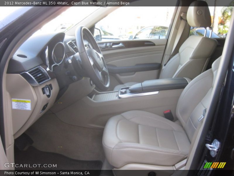 Capri Blue Metallic / Almond Beige 2012 Mercedes-Benz ML 350 4Matic