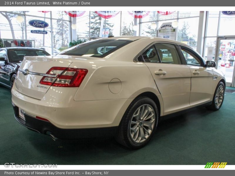White Platinum / Dune 2014 Ford Taurus Limited