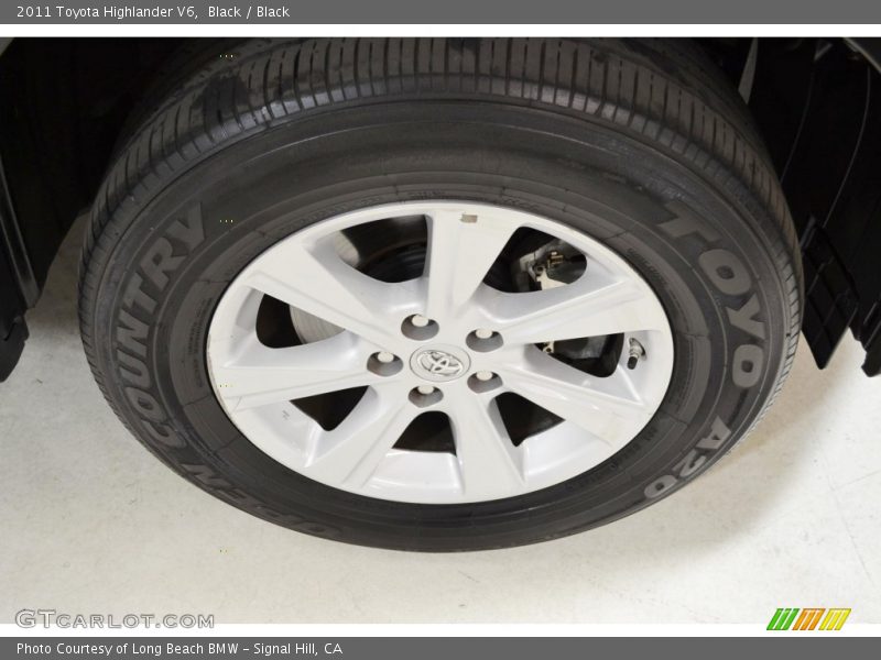 Black / Black 2011 Toyota Highlander V6