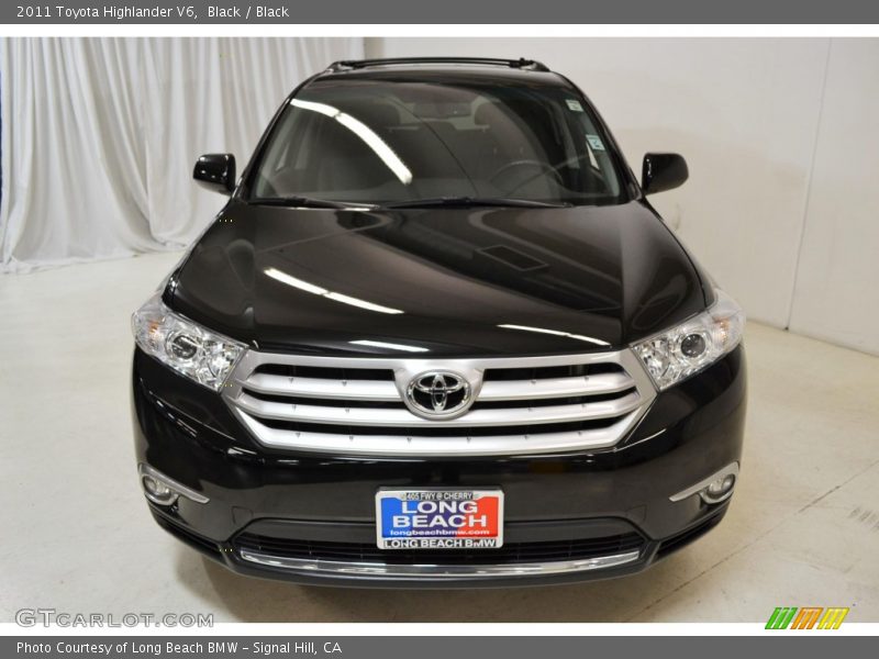 Black / Black 2011 Toyota Highlander V6