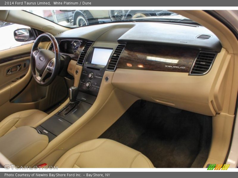 White Platinum / Dune 2014 Ford Taurus Limited