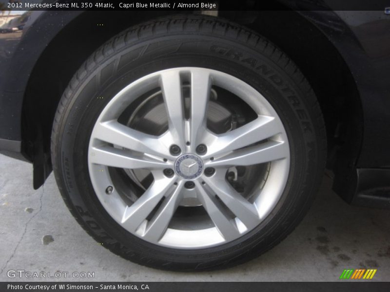 Capri Blue Metallic / Almond Beige 2012 Mercedes-Benz ML 350 4Matic