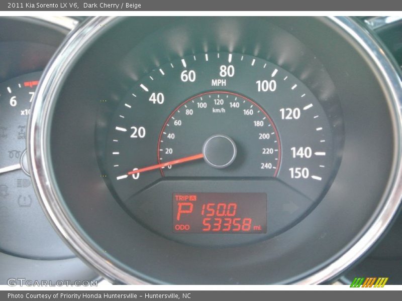 Dark Cherry / Beige 2011 Kia Sorento LX V6