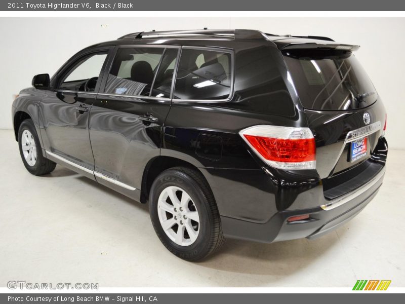 Black / Black 2011 Toyota Highlander V6
