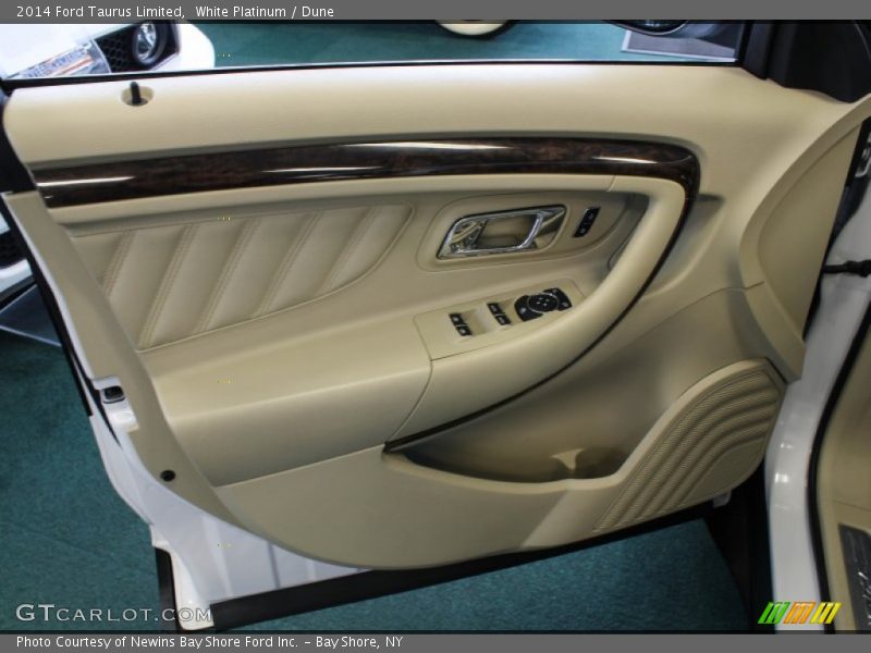 White Platinum / Dune 2014 Ford Taurus Limited