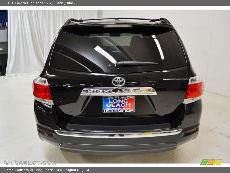 Black / Black 2011 Toyota Highlander V6