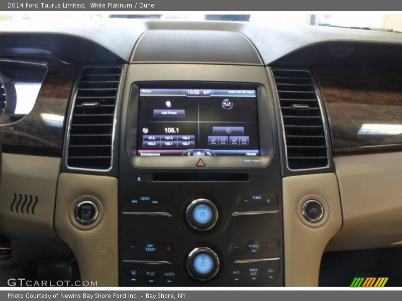White Platinum / Dune 2014 Ford Taurus Limited