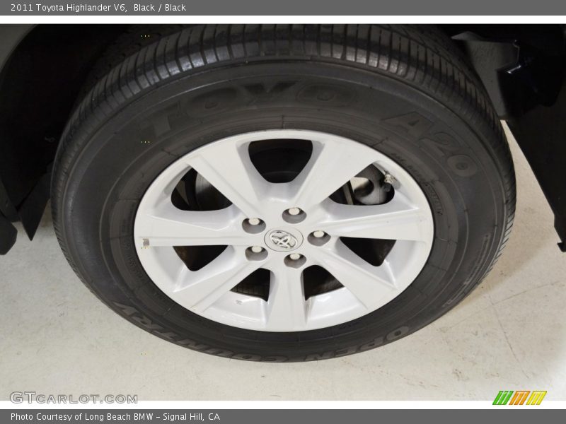 Black / Black 2011 Toyota Highlander V6
