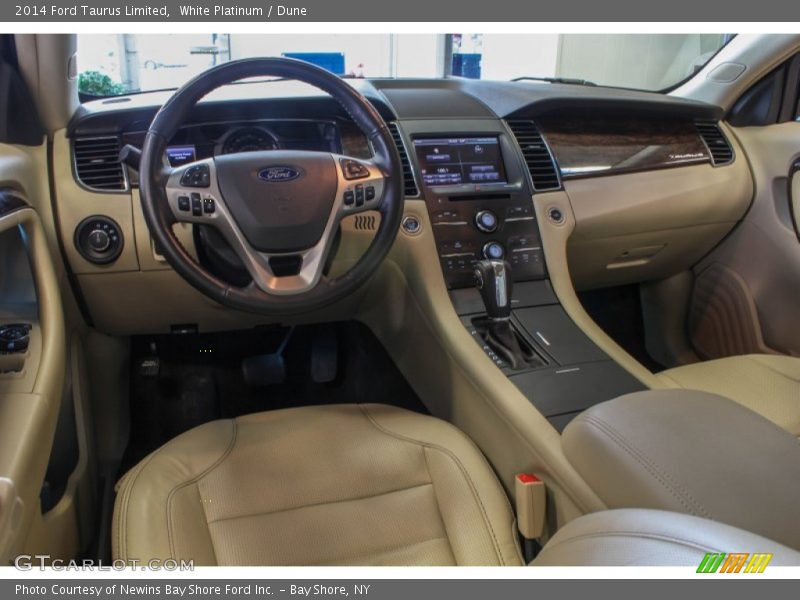 White Platinum / Dune 2014 Ford Taurus Limited