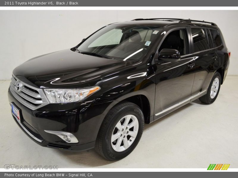 Black / Black 2011 Toyota Highlander V6