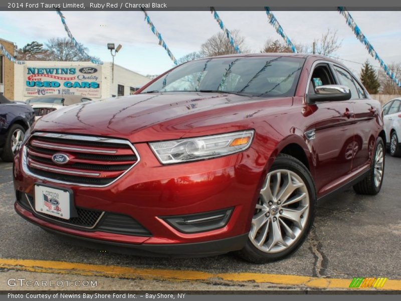 Ruby Red / Charcoal Black 2014 Ford Taurus Limited