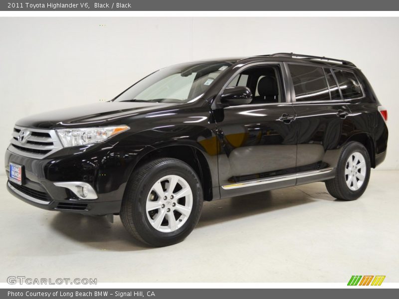 Black / Black 2011 Toyota Highlander V6