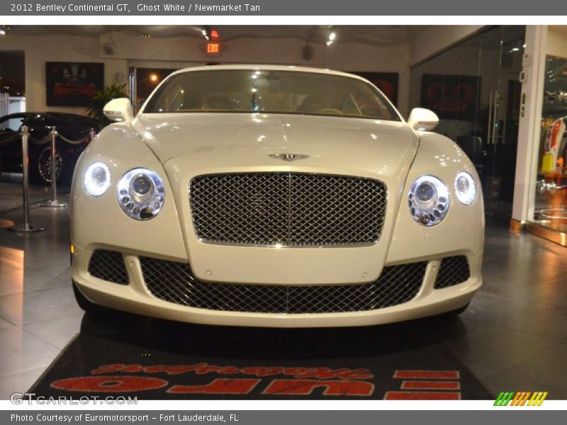 Ghost White / Newmarket Tan 2012 Bentley Continental GT
