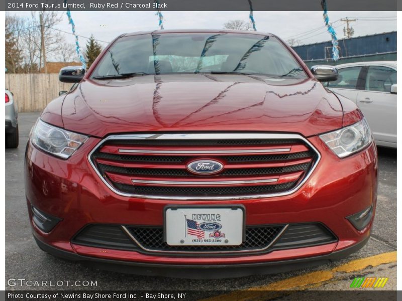 Ruby Red / Charcoal Black 2014 Ford Taurus Limited