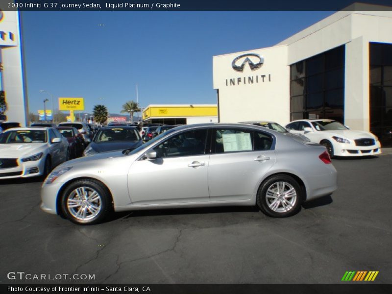 Liquid Platinum / Graphite 2010 Infiniti G 37 Journey Sedan