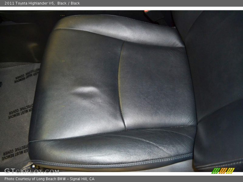 Black / Black 2011 Toyota Highlander V6
