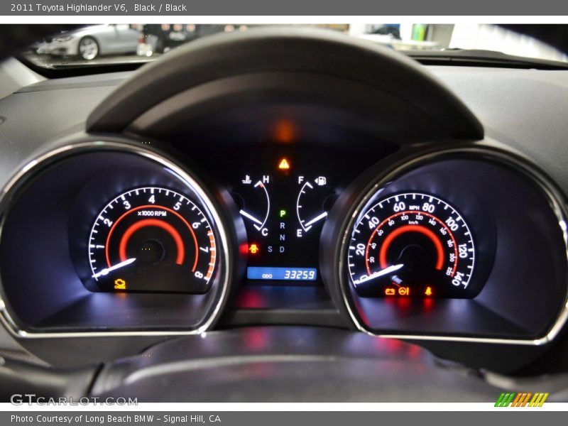 Black / Black 2011 Toyota Highlander V6