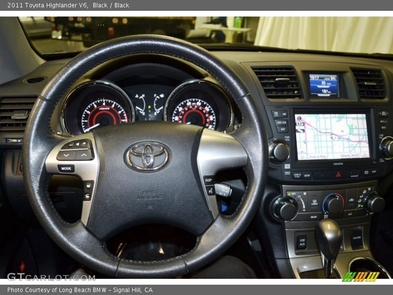 Black / Black 2011 Toyota Highlander V6