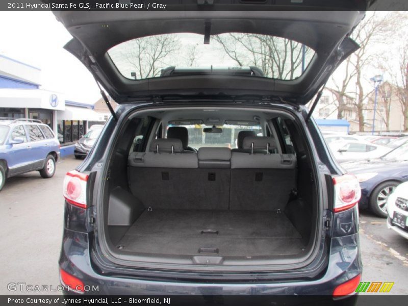 Pacific Blue Pearl / Gray 2011 Hyundai Santa Fe GLS
