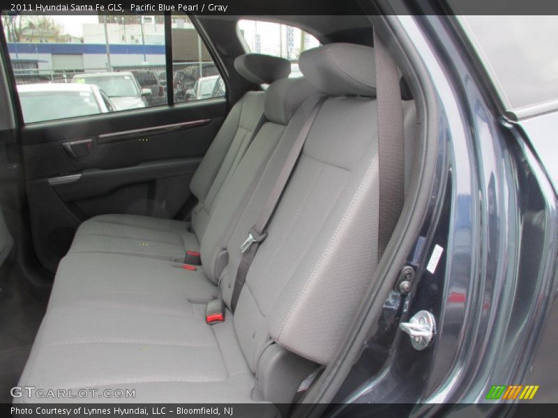 Pacific Blue Pearl / Gray 2011 Hyundai Santa Fe GLS