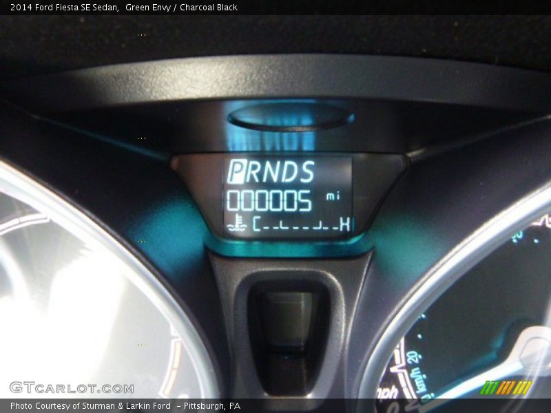Green Envy / Charcoal Black 2014 Ford Fiesta SE Sedan