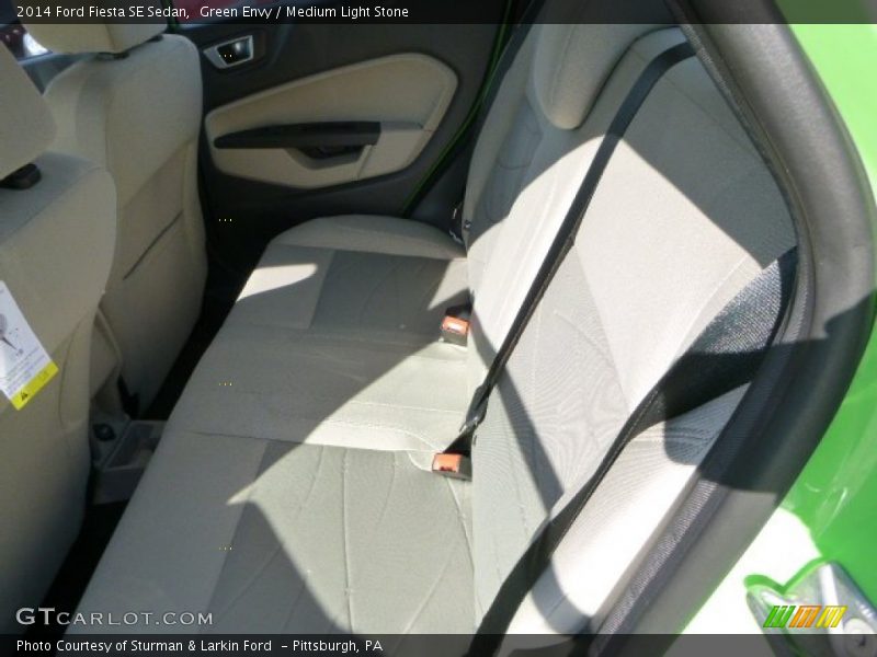 Green Envy / Medium Light Stone 2014 Ford Fiesta SE Sedan