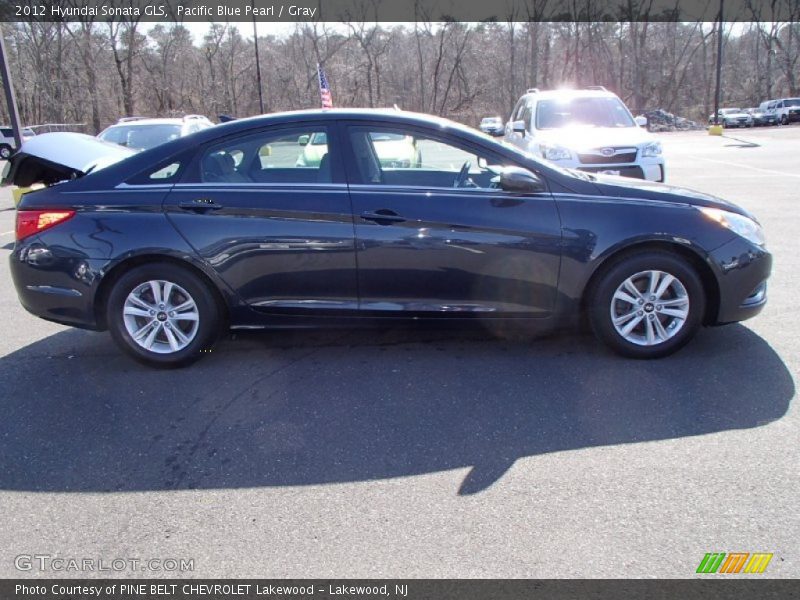 Pacific Blue Pearl / Gray 2012 Hyundai Sonata GLS