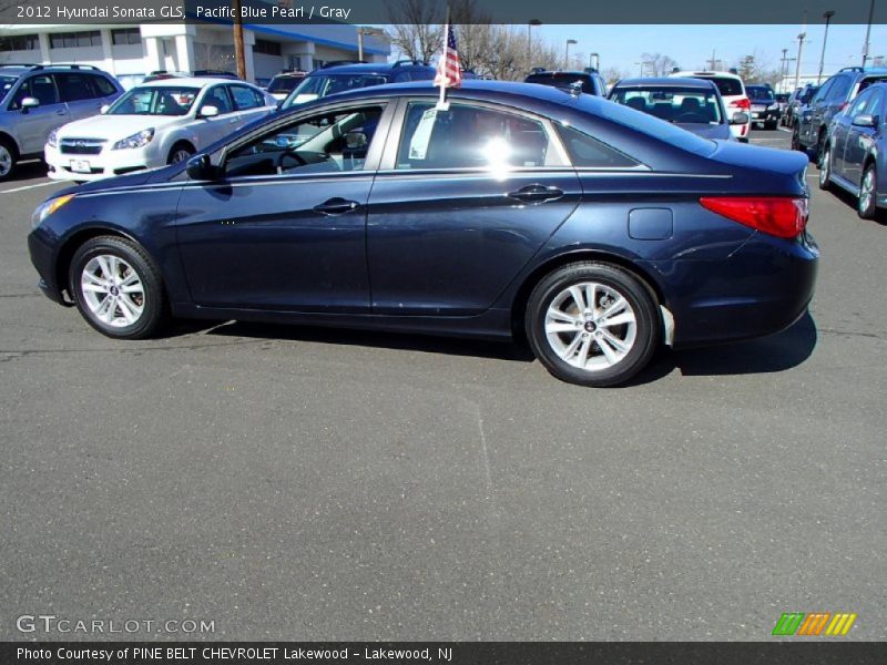Pacific Blue Pearl / Gray 2012 Hyundai Sonata GLS