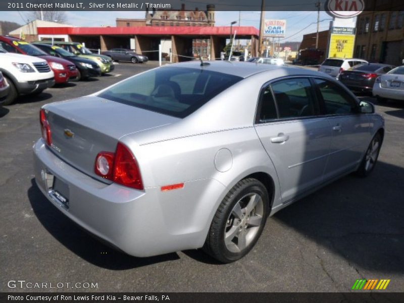 Silver Ice Metallic / Titanium 2011 Chevrolet Malibu LT