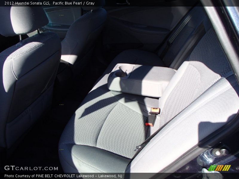Pacific Blue Pearl / Gray 2012 Hyundai Sonata GLS