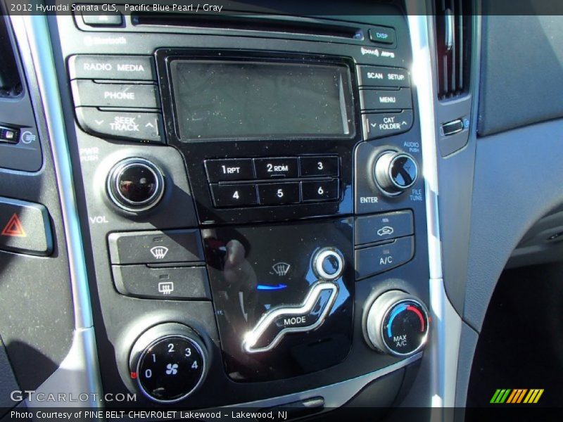 Pacific Blue Pearl / Gray 2012 Hyundai Sonata GLS