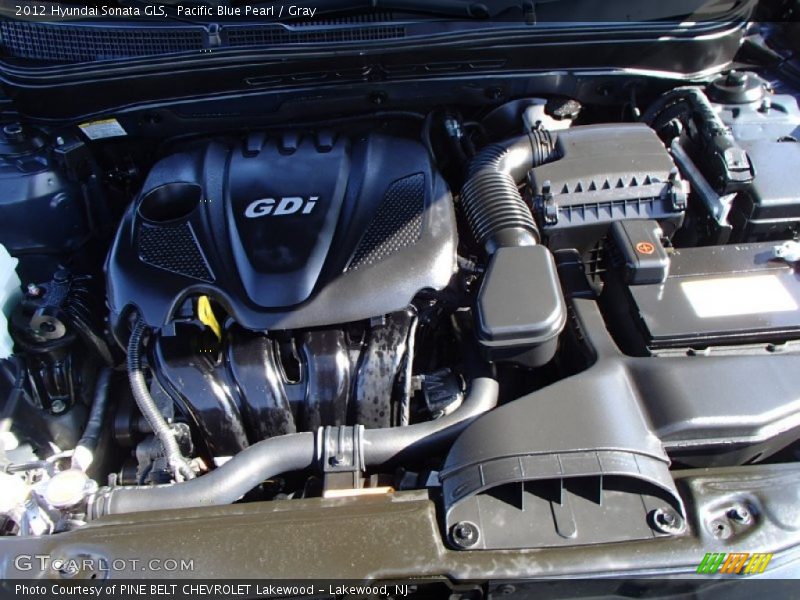 Pacific Blue Pearl / Gray 2012 Hyundai Sonata GLS