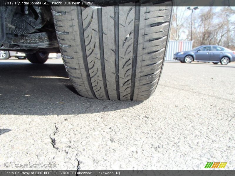 Pacific Blue Pearl / Gray 2012 Hyundai Sonata GLS