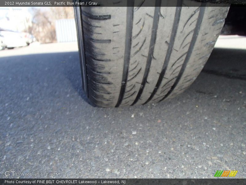 Pacific Blue Pearl / Gray 2012 Hyundai Sonata GLS