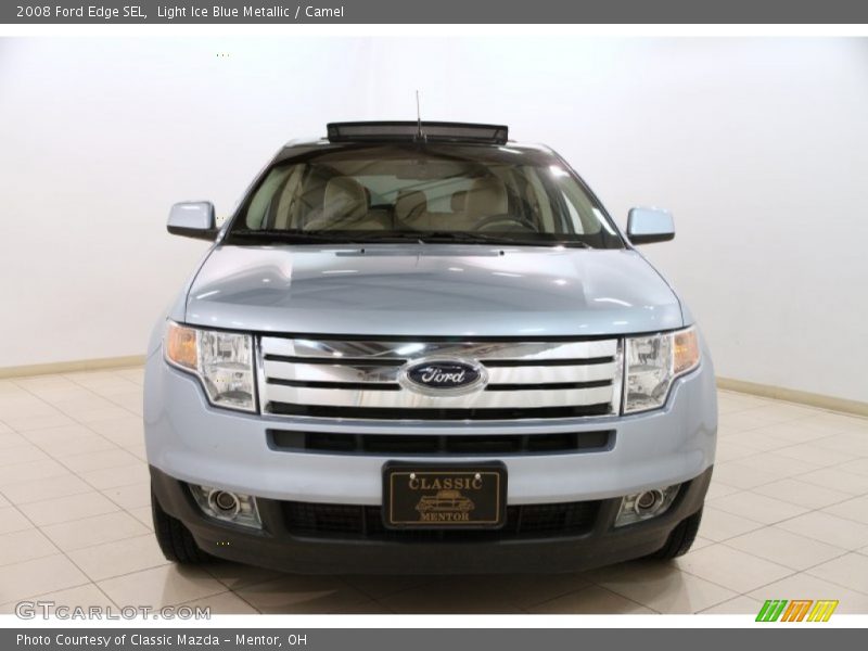 Light Ice Blue Metallic / Camel 2008 Ford Edge SEL