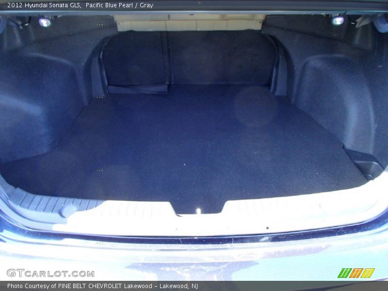 Pacific Blue Pearl / Gray 2012 Hyundai Sonata GLS