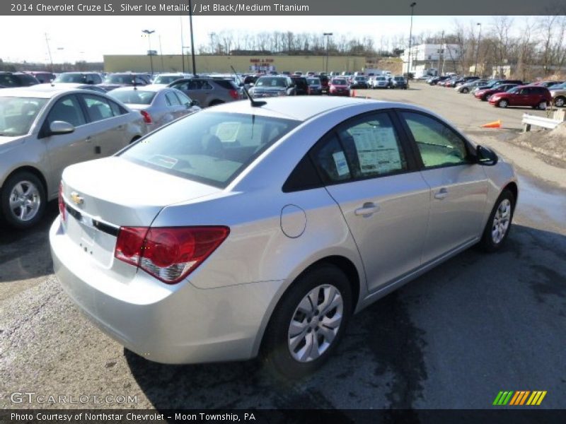 Silver Ice Metallic / Jet Black/Medium Titanium 2014 Chevrolet Cruze LS