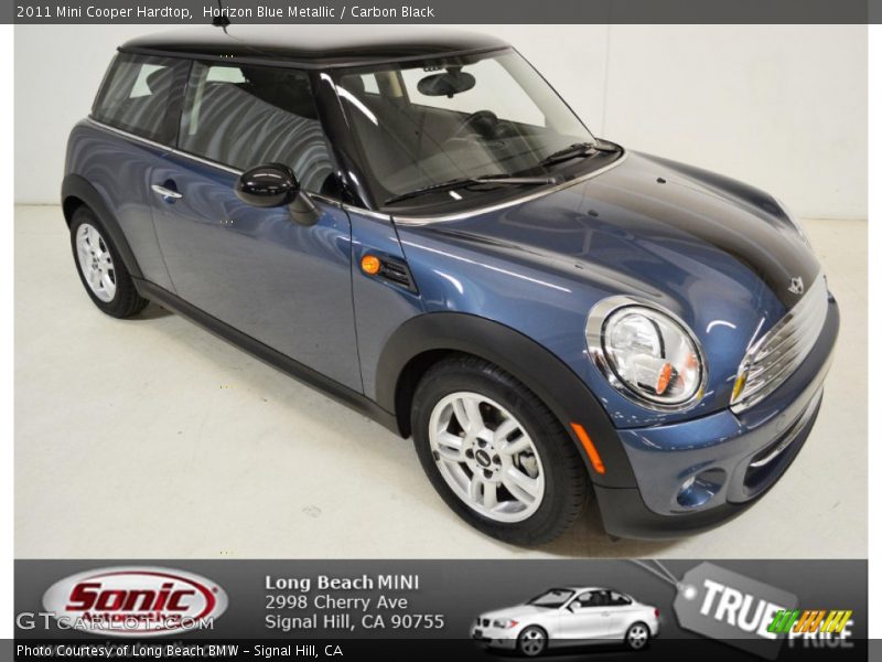 Horizon Blue Metallic / Carbon Black 2011 Mini Cooper Hardtop