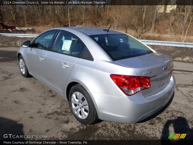 Silver Ice Metallic / Jet Black/Medium Titanium 2014 Chevrolet Cruze LS