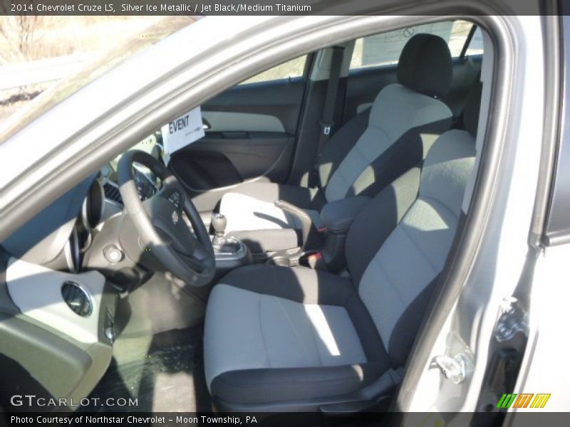Silver Ice Metallic / Jet Black/Medium Titanium 2014 Chevrolet Cruze LS