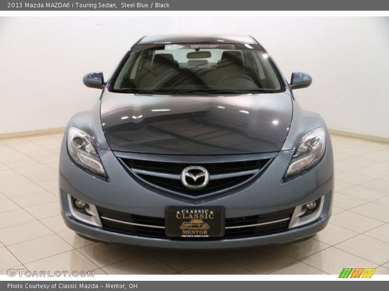 Steel Blue / Black 2013 Mazda MAZDA6 i Touring Sedan